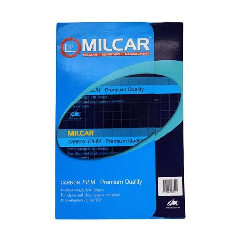 PAPEL CARBONICO AZUL X 100 UNIDADES A